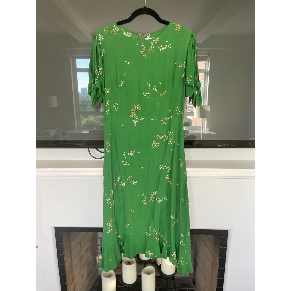 Faithful The Brand Emilia Printed Dress Green in Size Small